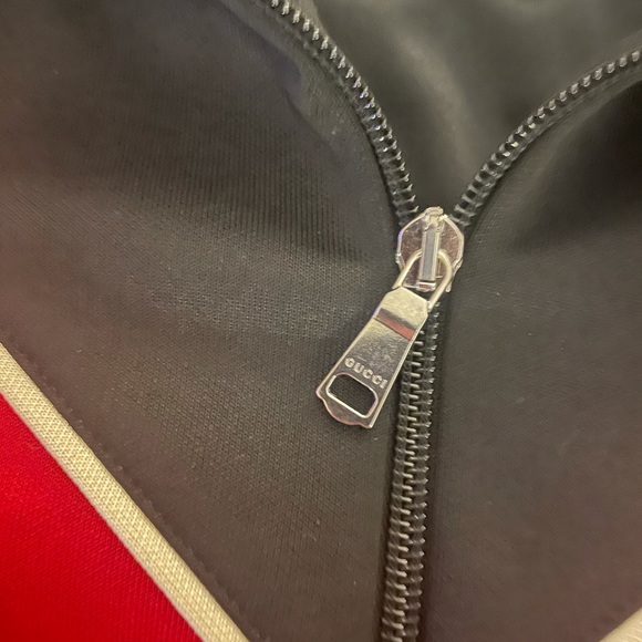Gucci Chevron Red Stripe Track Jacket with Lyre Sz M - Picture 9 of 11